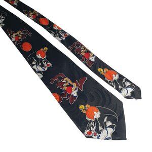 Space Jam Warner Bros Basketball Tie Cartoon Movie Memorabilia Taz Looney Toons